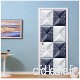 European Style 3D Print Sticker Embossed Lattice Decal Picture Home Decor Self Adhesive for Wardrobe Door Waterproof Art Poster 77 * 200cm - B07VD8XYGQ